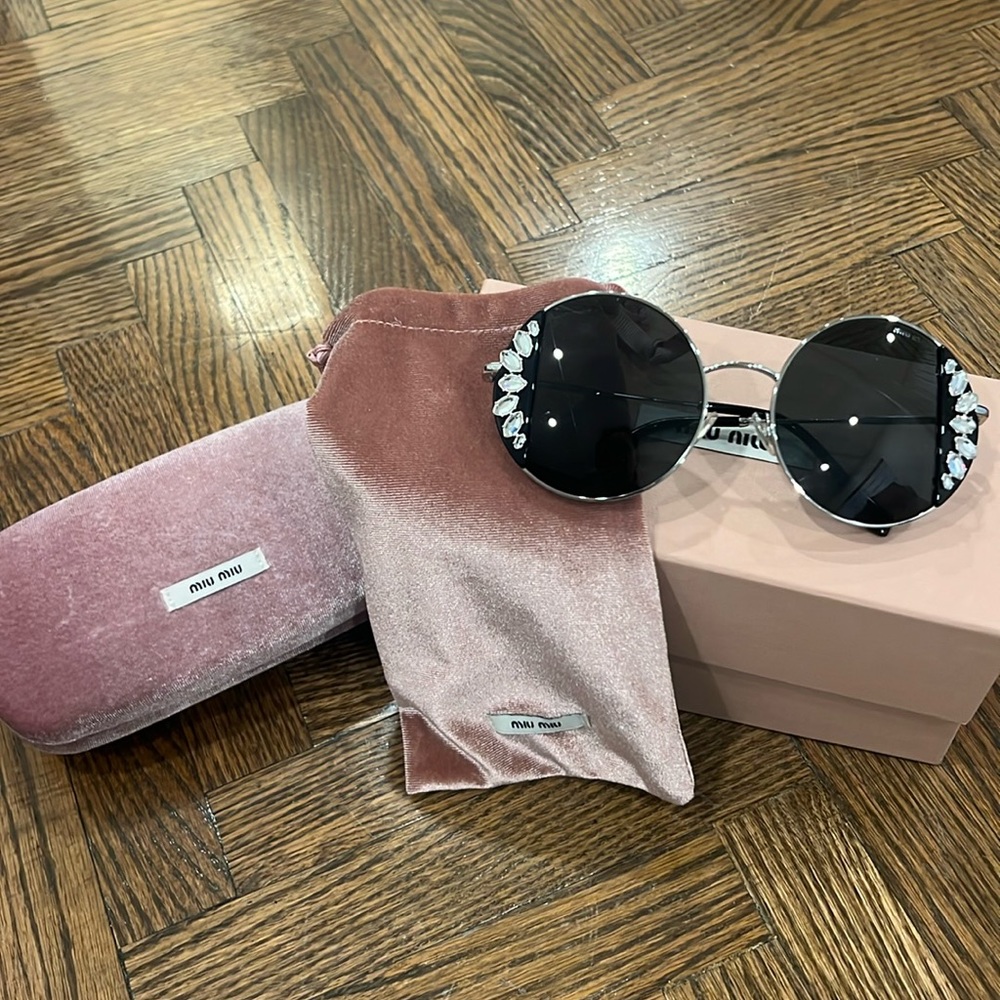 Miu Miu Crystal Sunglasses